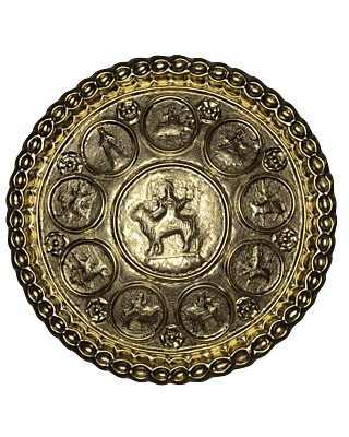 Chamba Thaal  Premium  Brass Plate Handcrafted & Hand Engraved